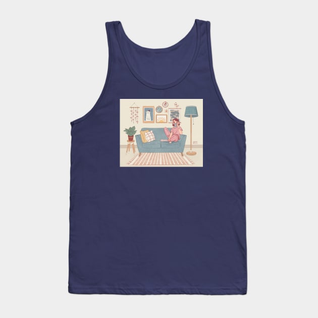 Cozy time at home Tank Top by dariko art